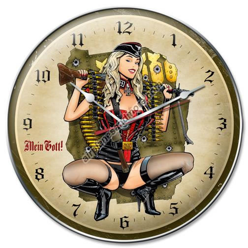 Gunner Girl Collectible Wall Clock